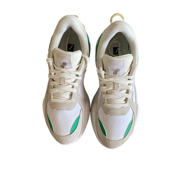 Puma RS-X Good Luck White Green Sneakers Women’s 8 Running System Casual Shoes - Picture 3 of 9